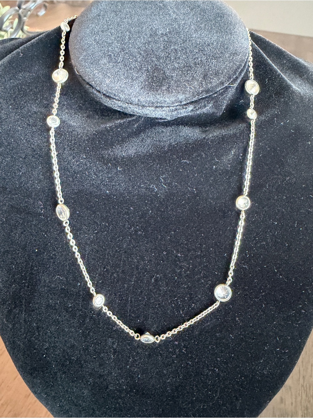 Silpada N2153 Infinity Scattered Stars 925 Sterling Silver CZ Necklace 16-18”